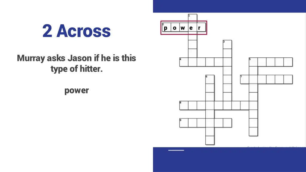 2 across 1