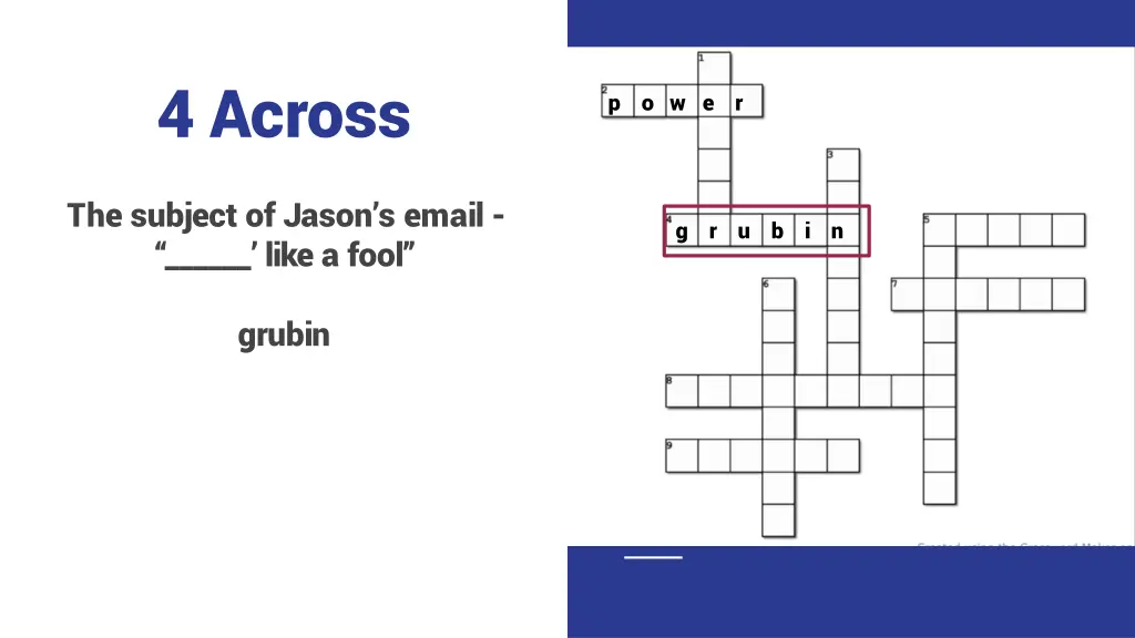 4 across 1