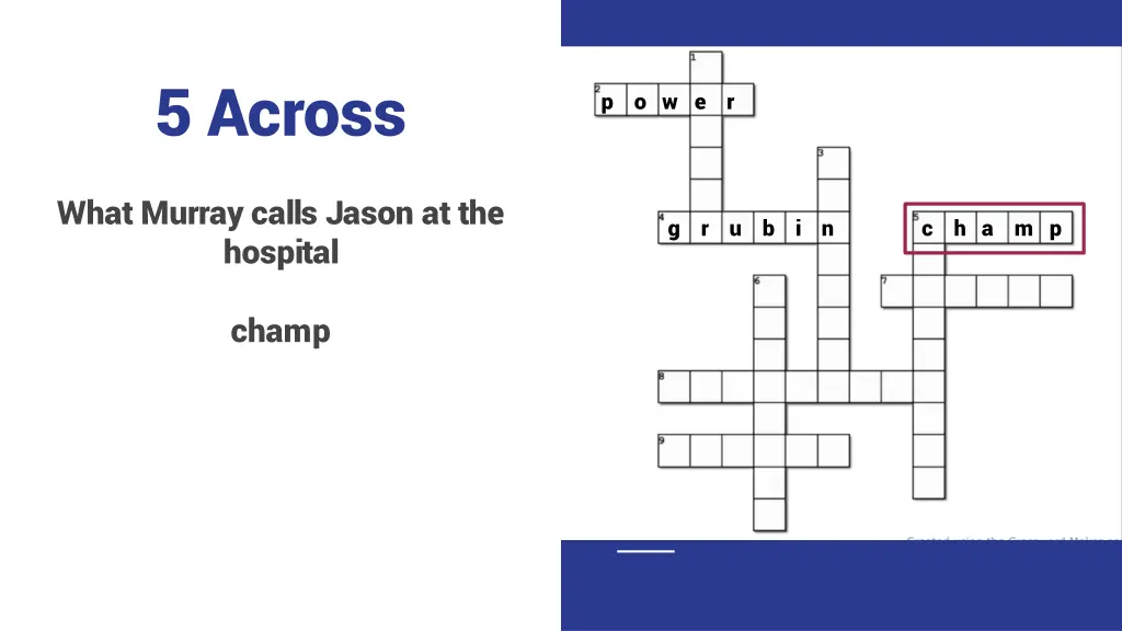 5 across 1
