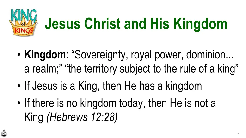 jesus christ and his kingdom