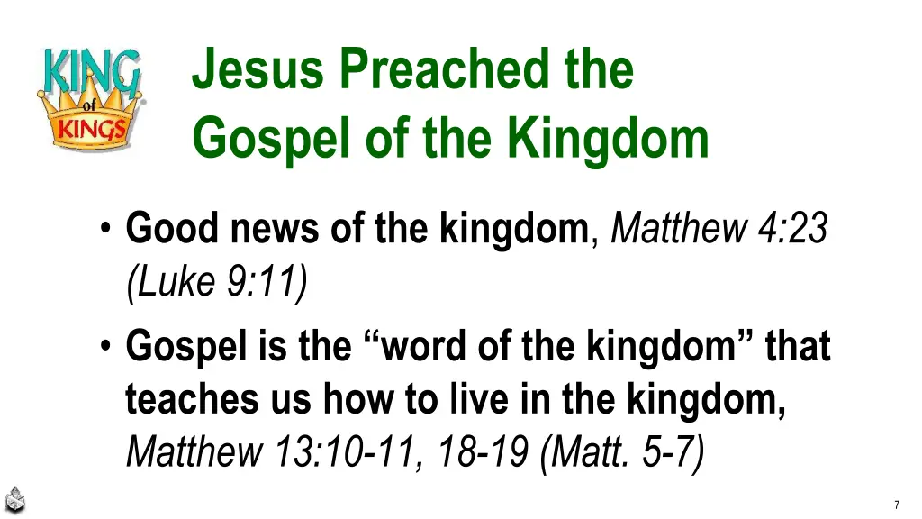 jesus preached the gospel of the kingdom