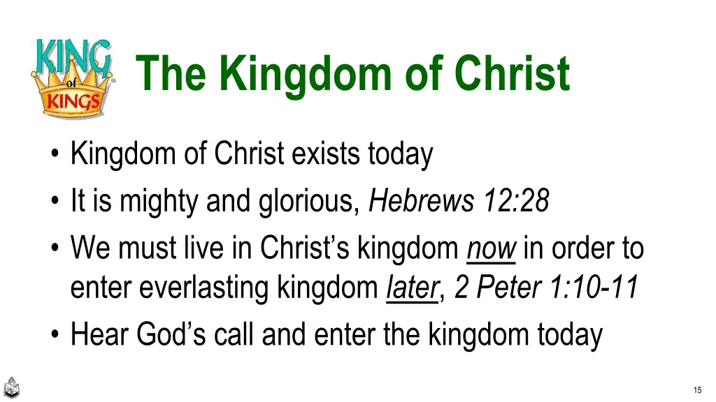 the kingdom of christ
