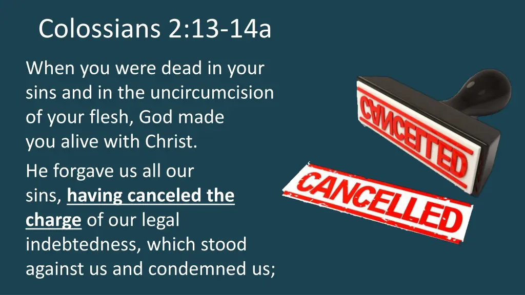 colossians 2 13 14a