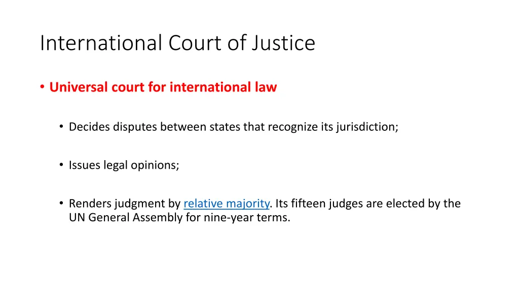 international court of justice