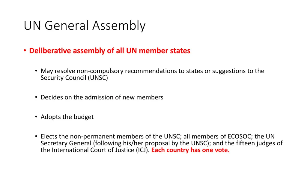 un general assembly
