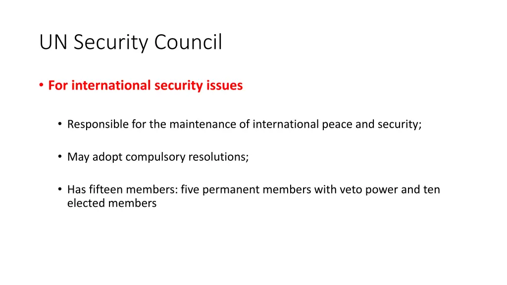 un security council