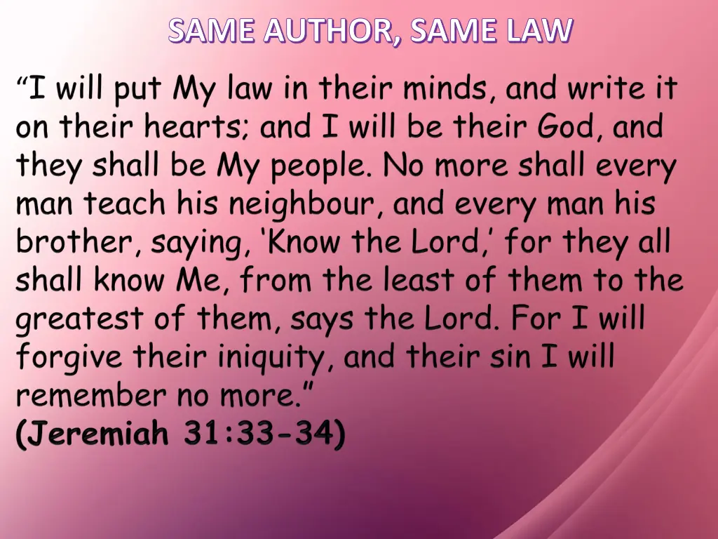 same author same law 1