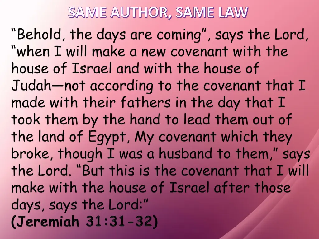 same author same law