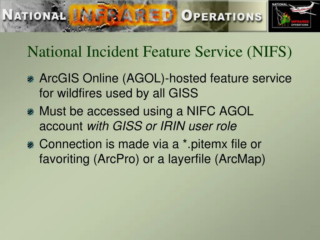 national incident feature service nifs