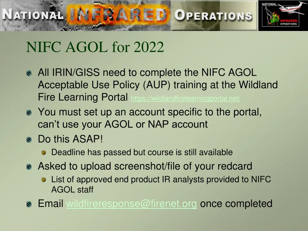 nifc agol for 2022