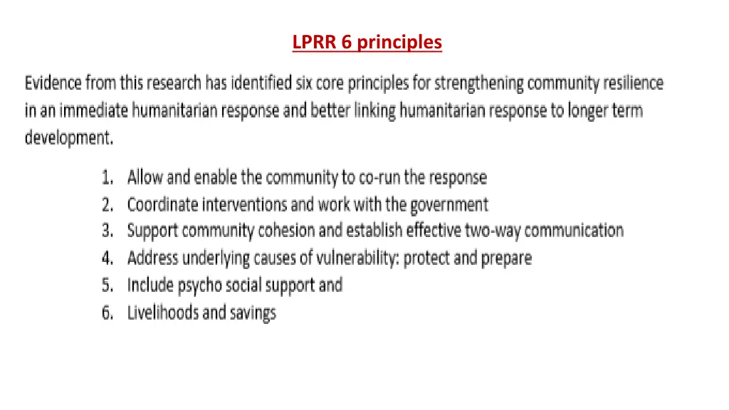 lprr 6 principles