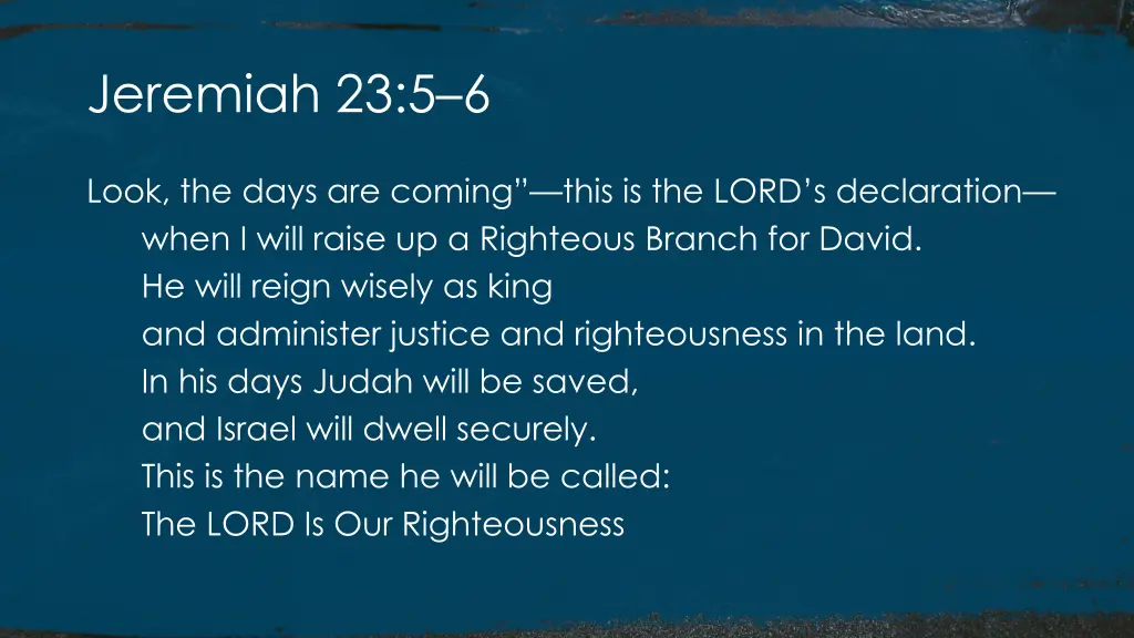 jeremiah 23 5 6
