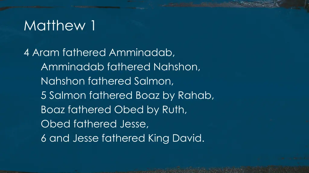 matthew 1 1