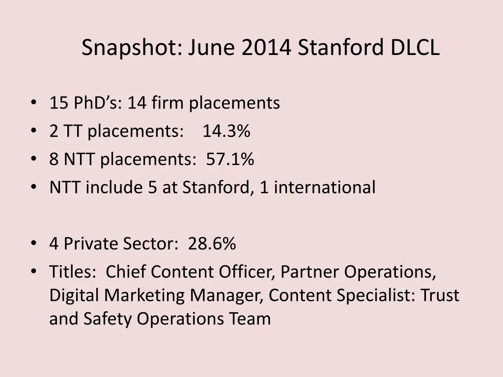 snapshot june 2014 stanford dlcl