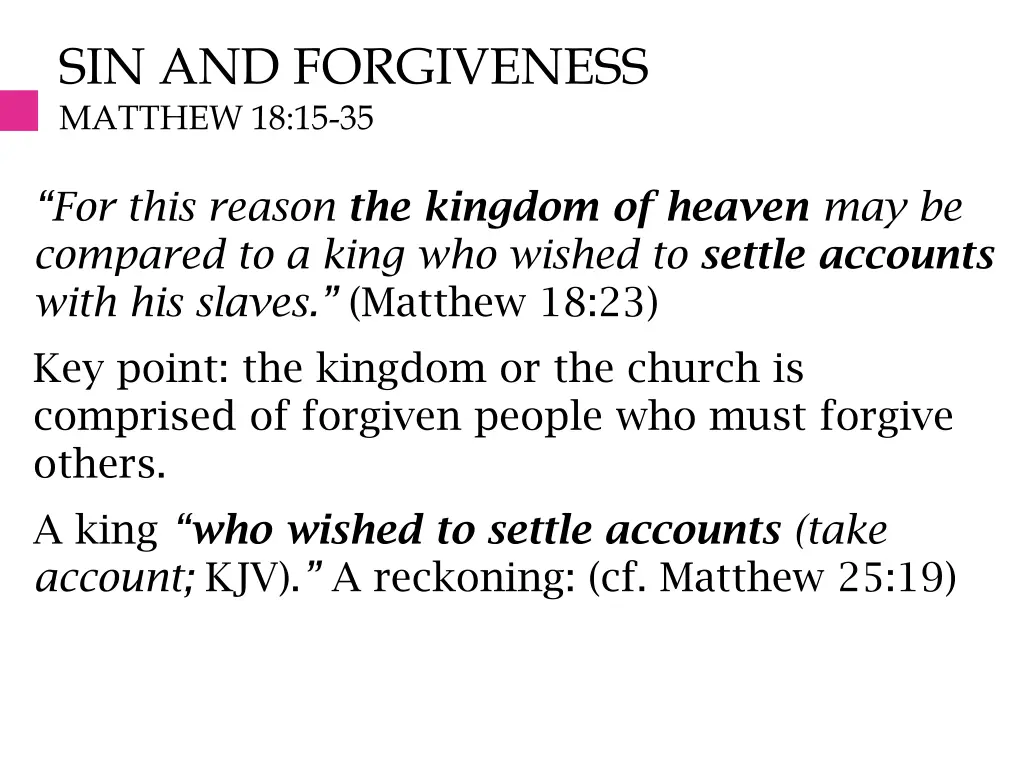 sin and forgiveness matthew 18 15 35 2