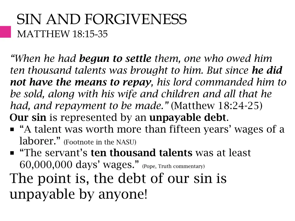 sin and forgiveness matthew 18 15 35 3