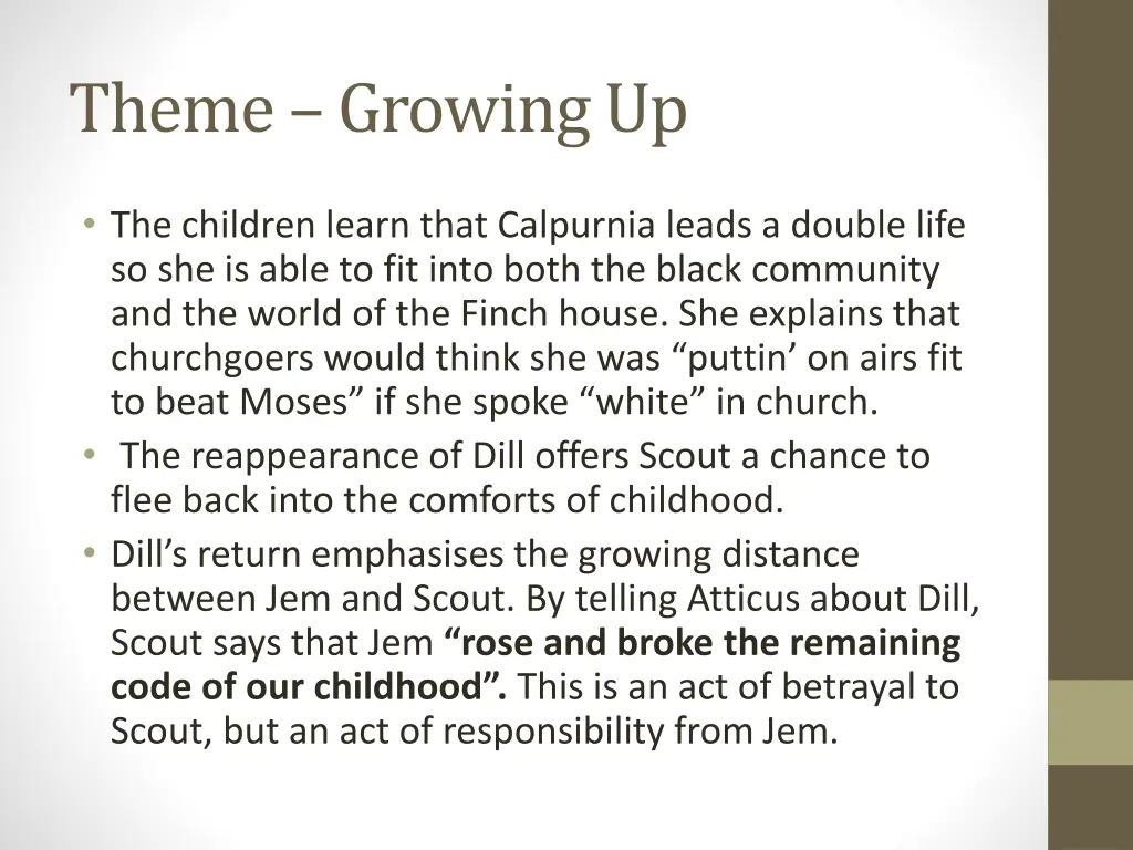 theme growing up