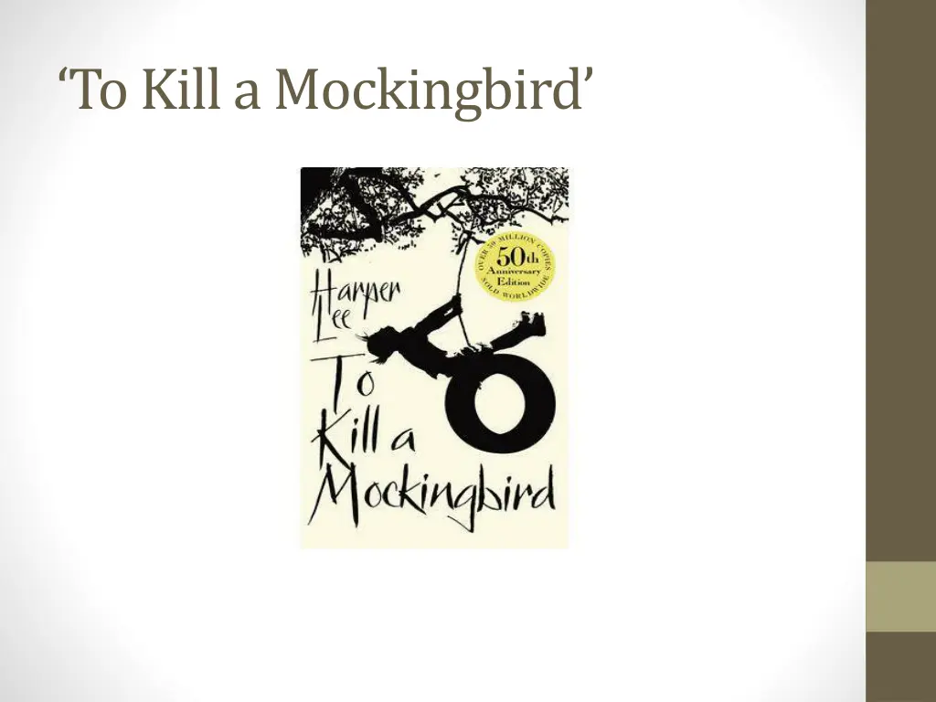 to kill a mockingbird