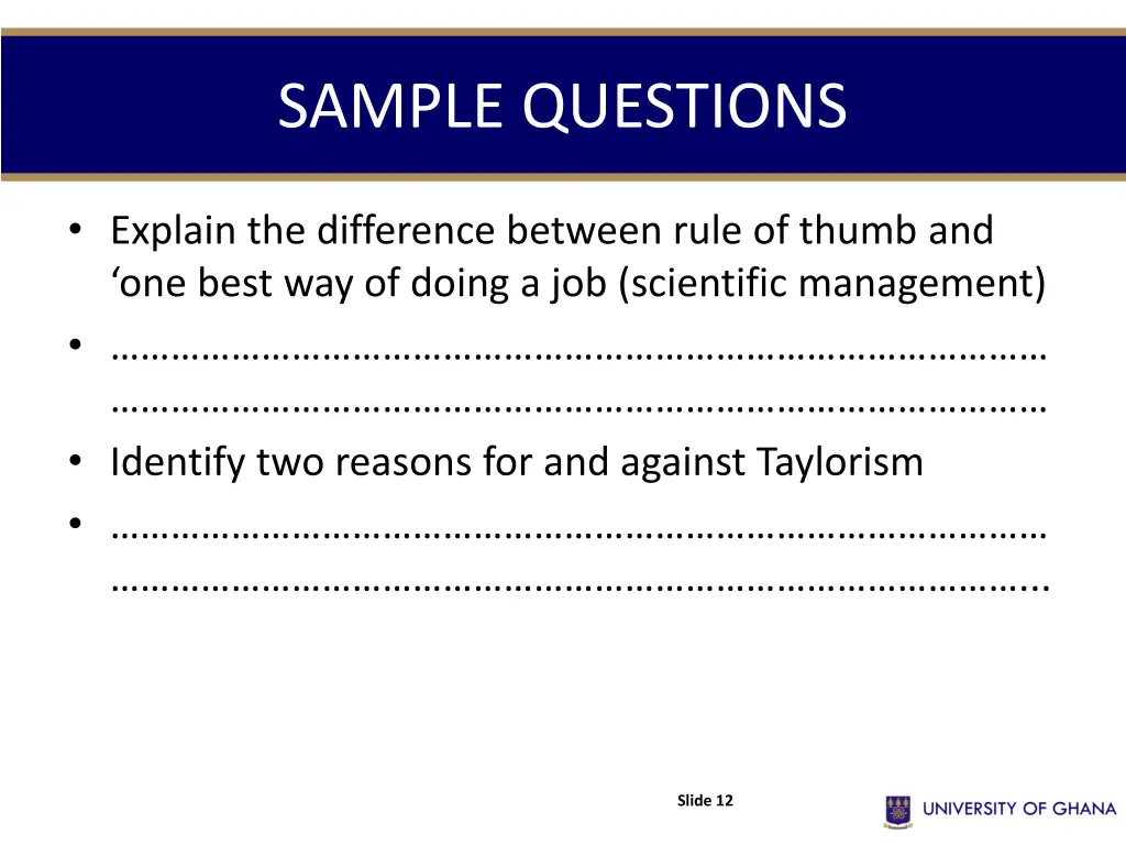 sample questions