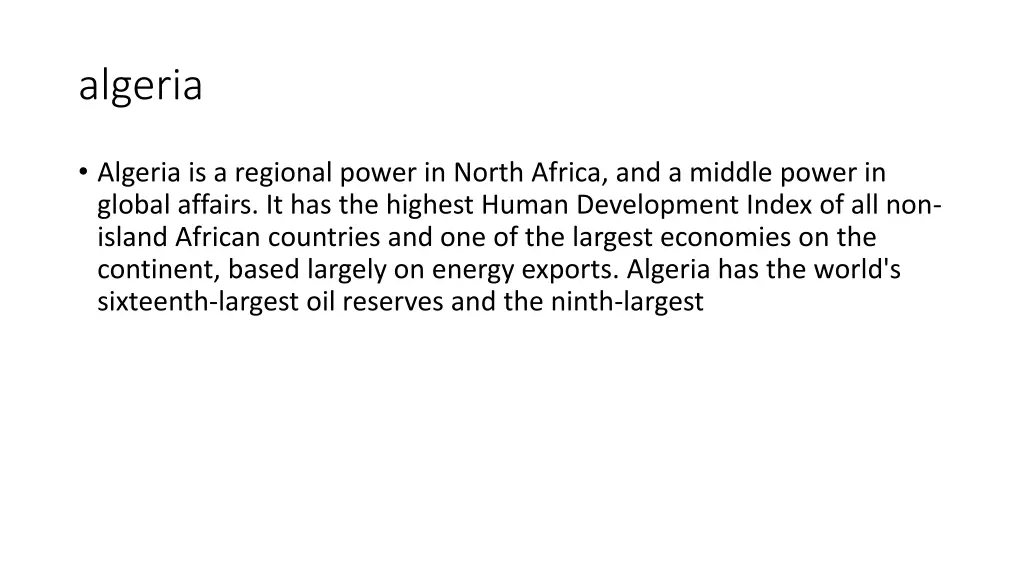 algeria