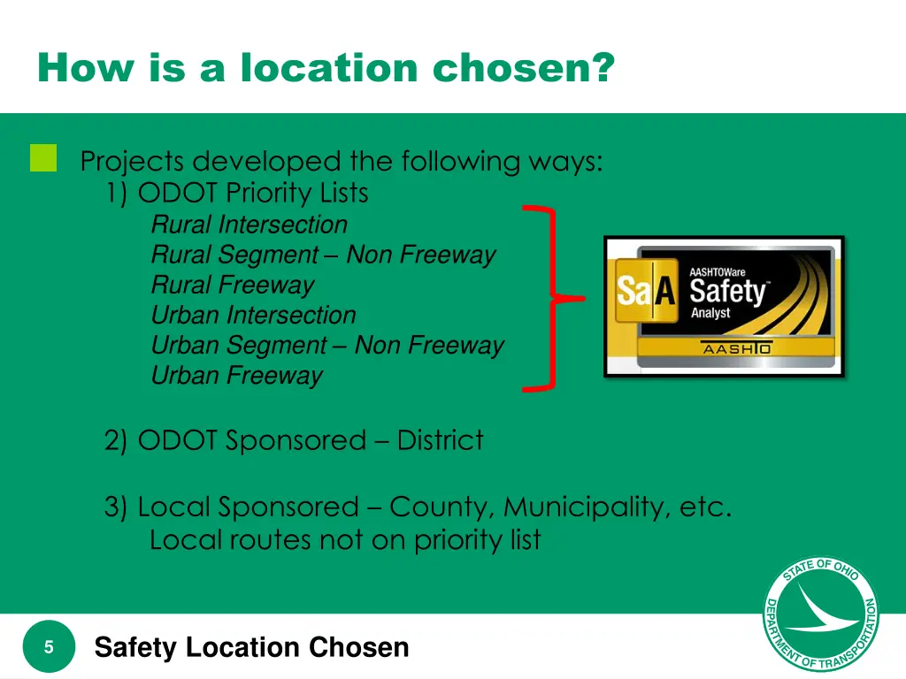 how is a location chosen