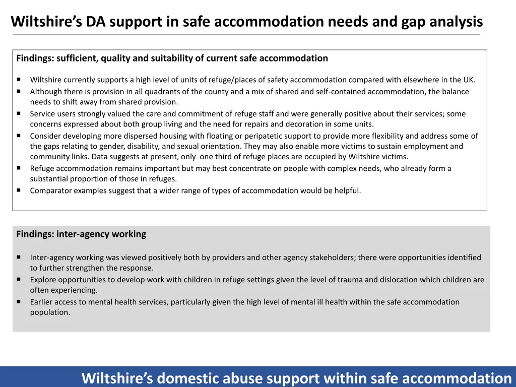 wiltshire s da support in safe accommodation 2