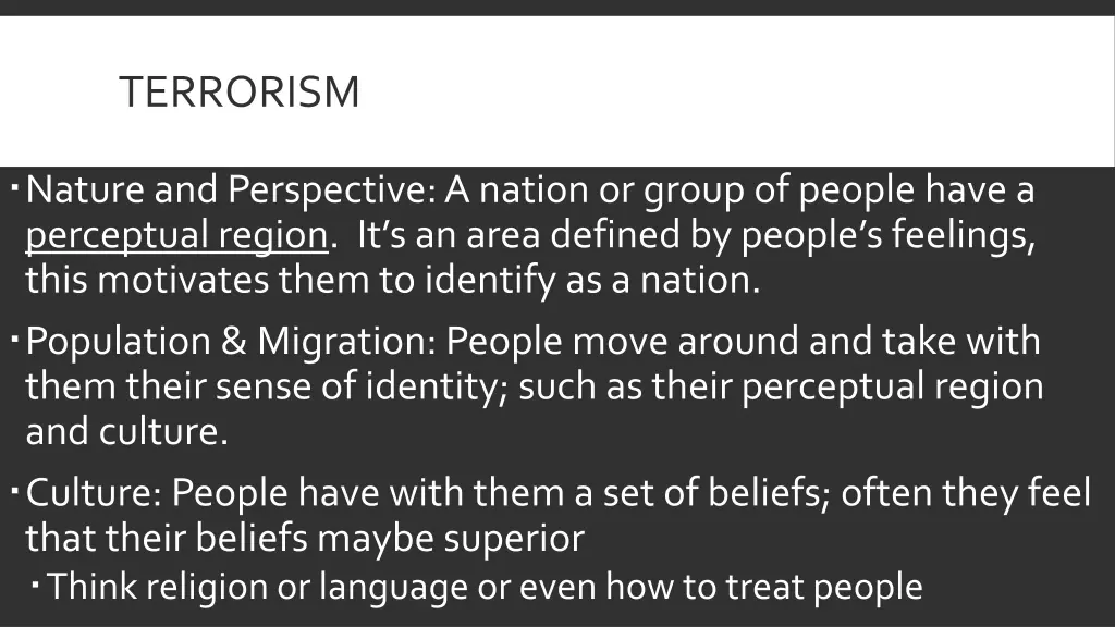 terrorism