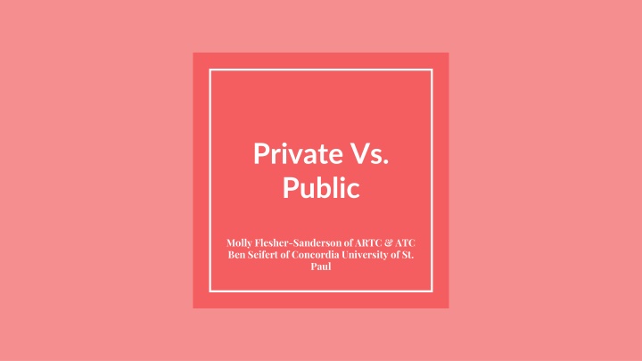 private vs public