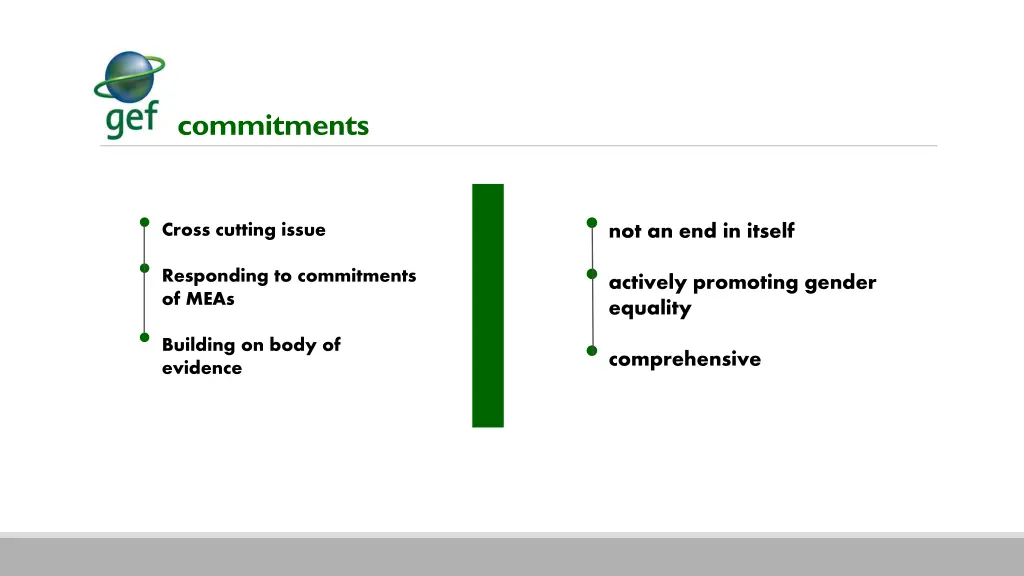 commitments