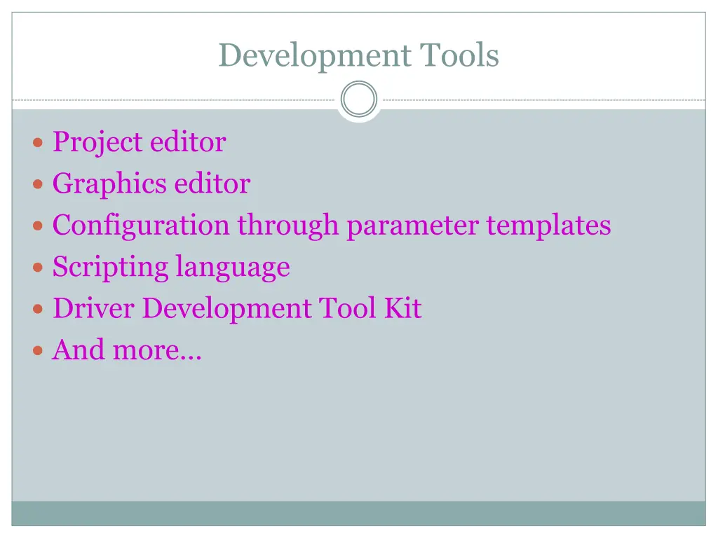 development tools