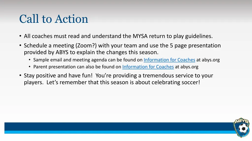 call to action