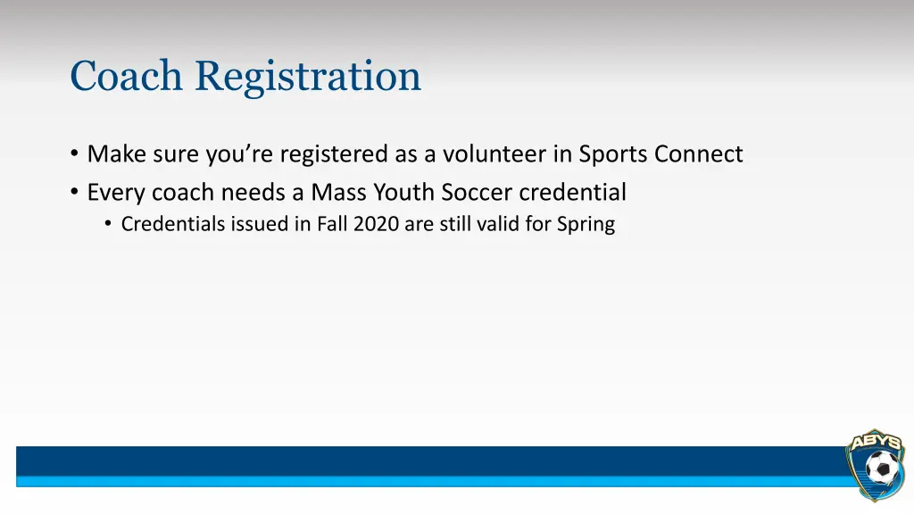 coach registration