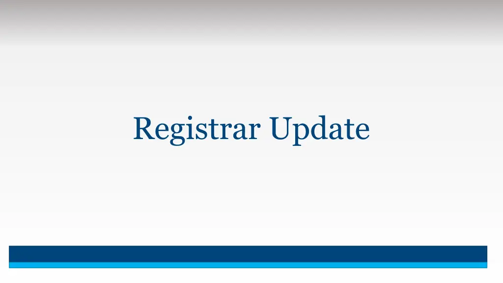 registrar update