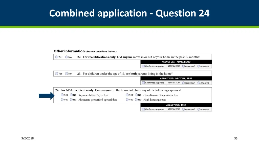 combined application question 24