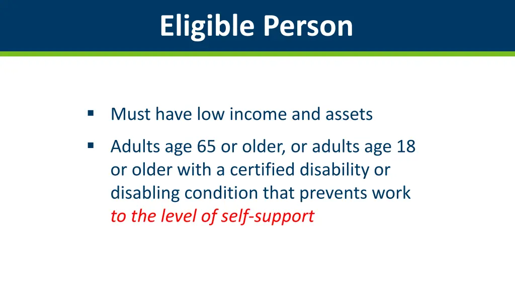 eligible person