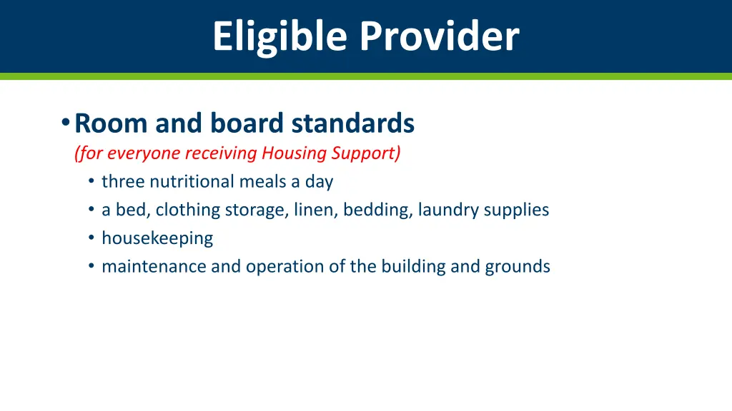 eligible provider 1