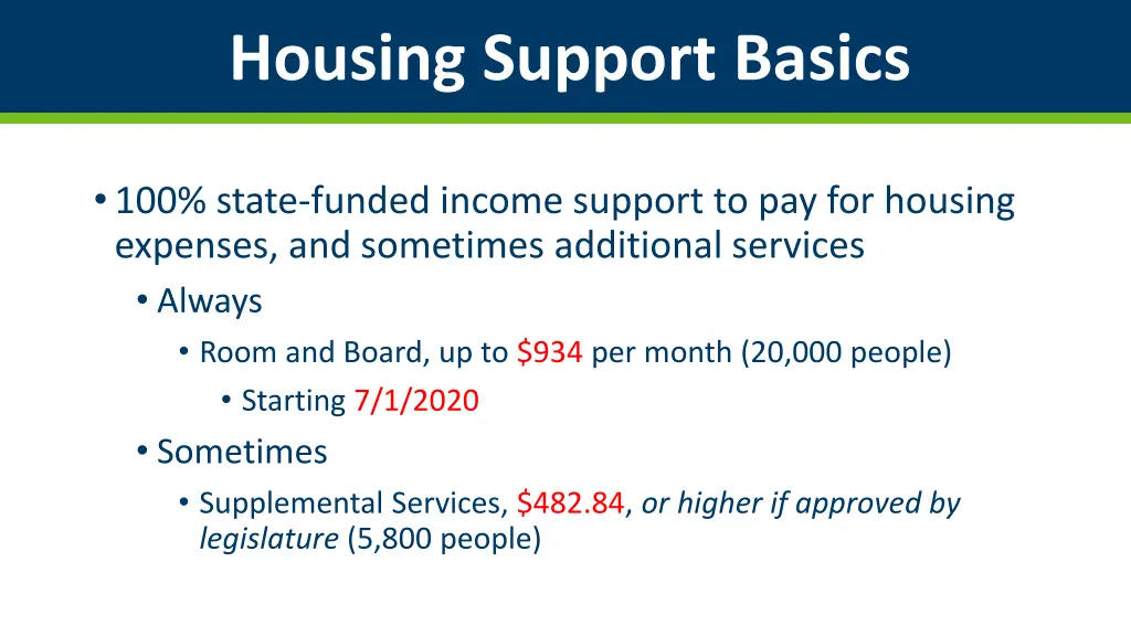 housing support basics 1