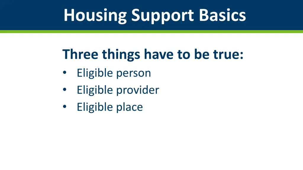 housing support basics 3
