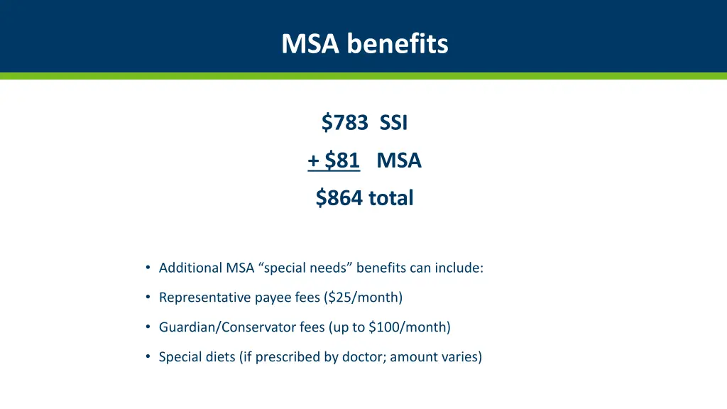 msa benefits