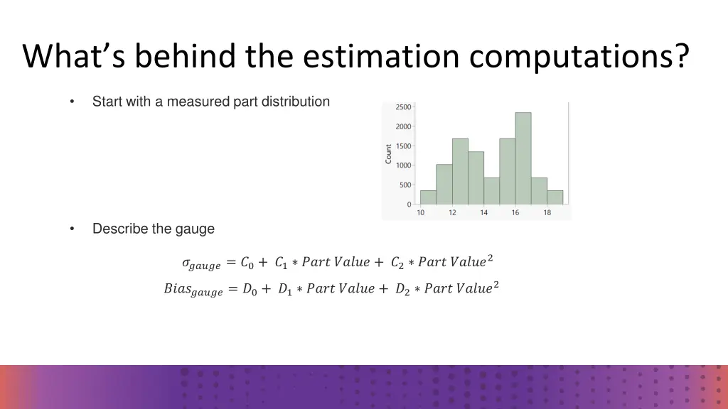 what s behind the estimation computations