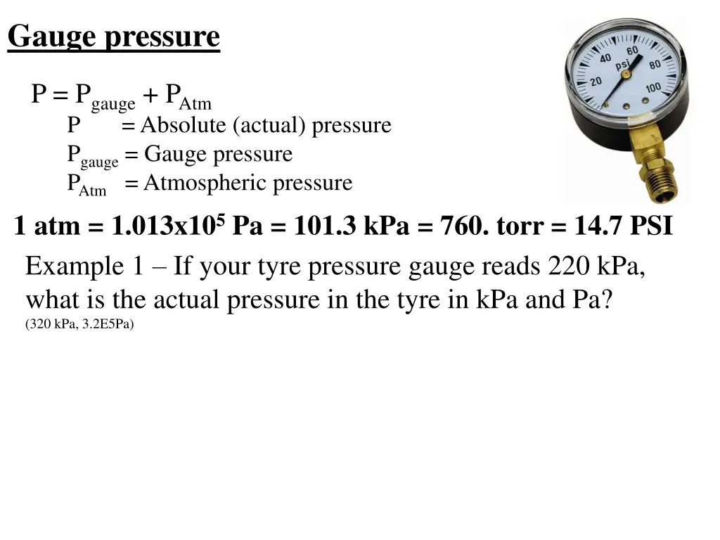 gauge pressure