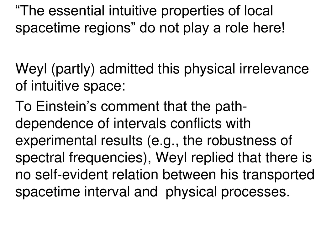 the essential intuitive properties of local