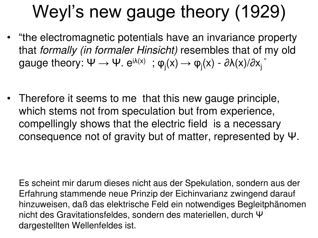 weyl s new gauge theory 1929