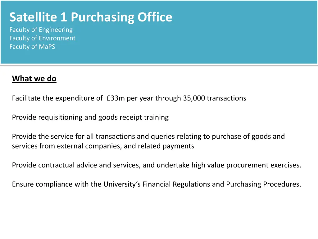 satellite 1 purchasing office faculty 3