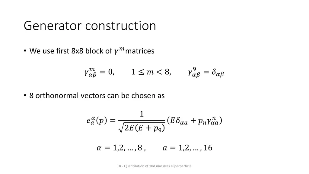 generator construction 2