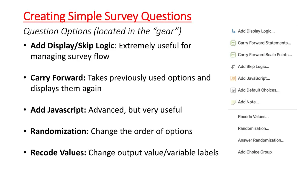 creating simple survey questions creating simple 3