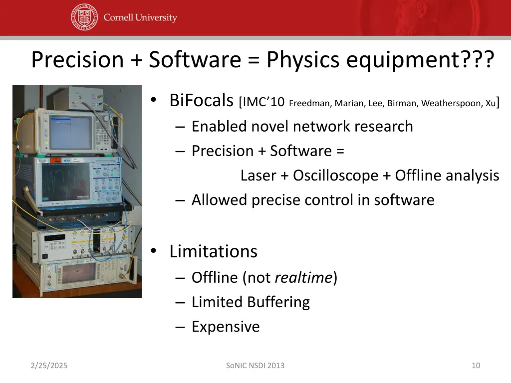 precision software physics equipment