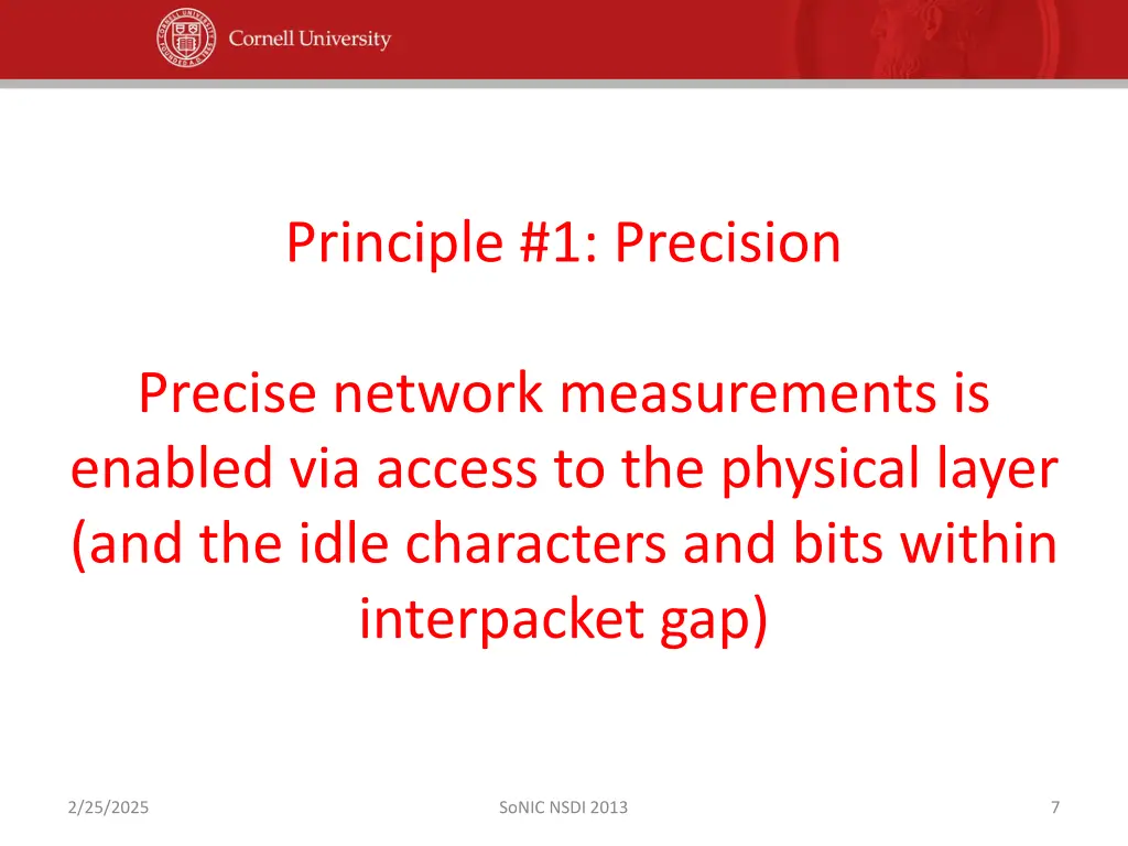principle 1 precision