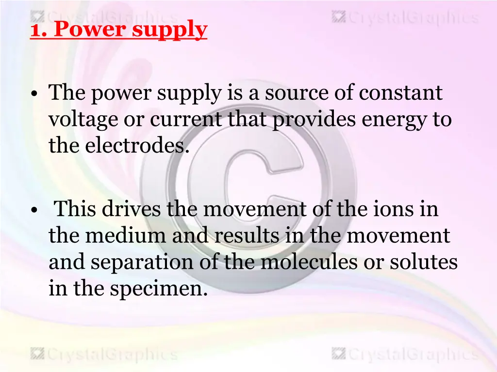 1 power supply