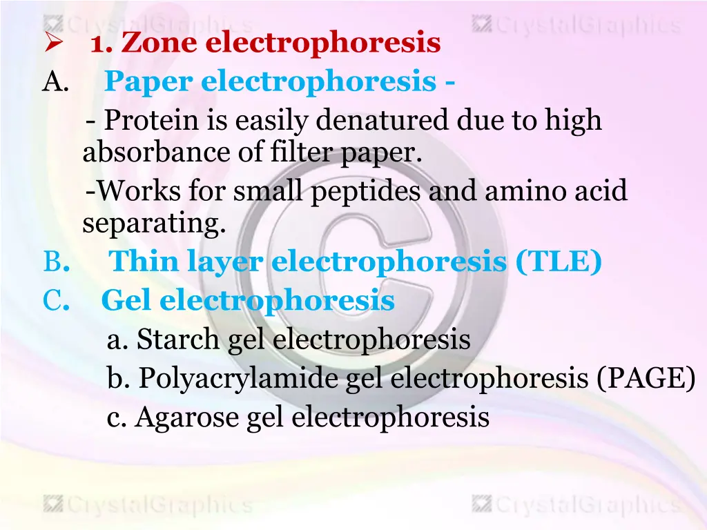 1 zone electrophoresis a paper electrophoresis